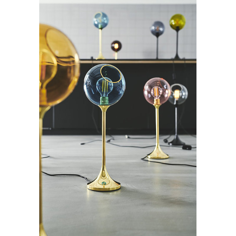 Ballroom Table Lamp, Gold, Pink