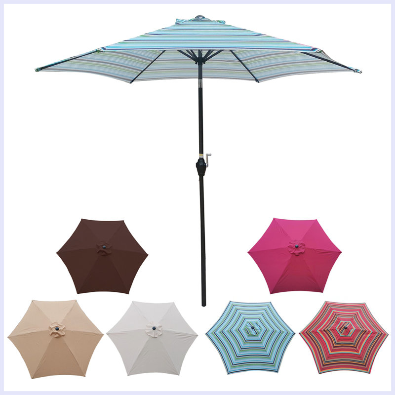 Parasol moderne de 9 pi, Bleu