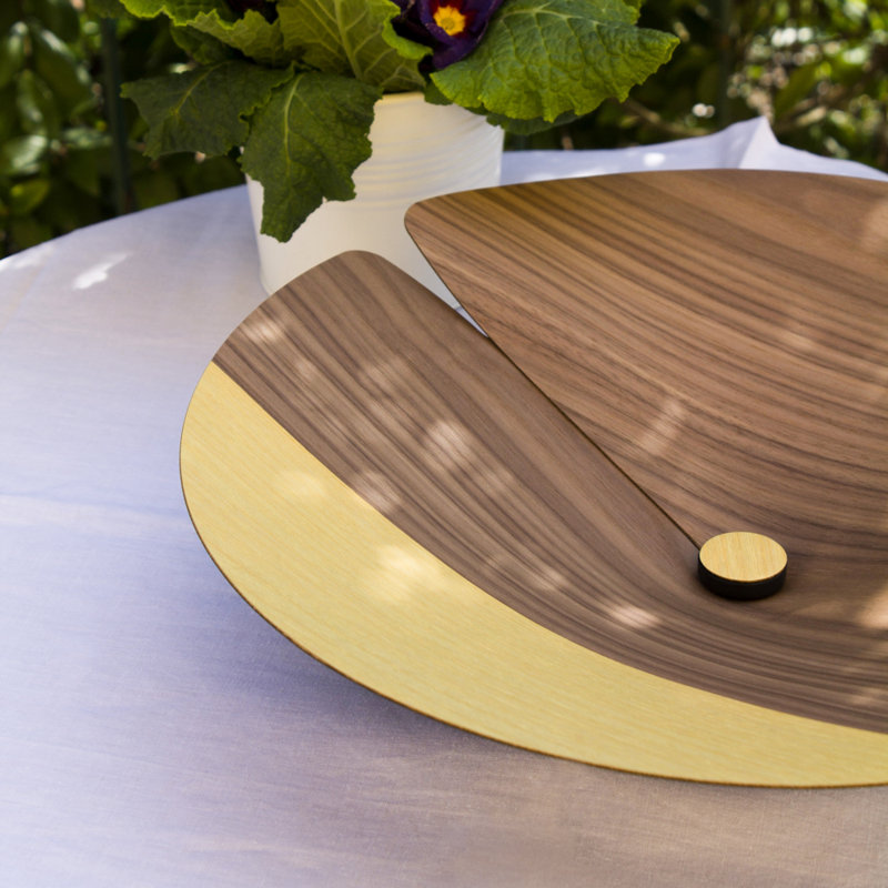 LIGNIS® Nelumbo Wood Sweet Bowl, Yellow/Brown