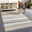 Jonesville Striped Handmade Flatweave Khaki Area Rug-250360853