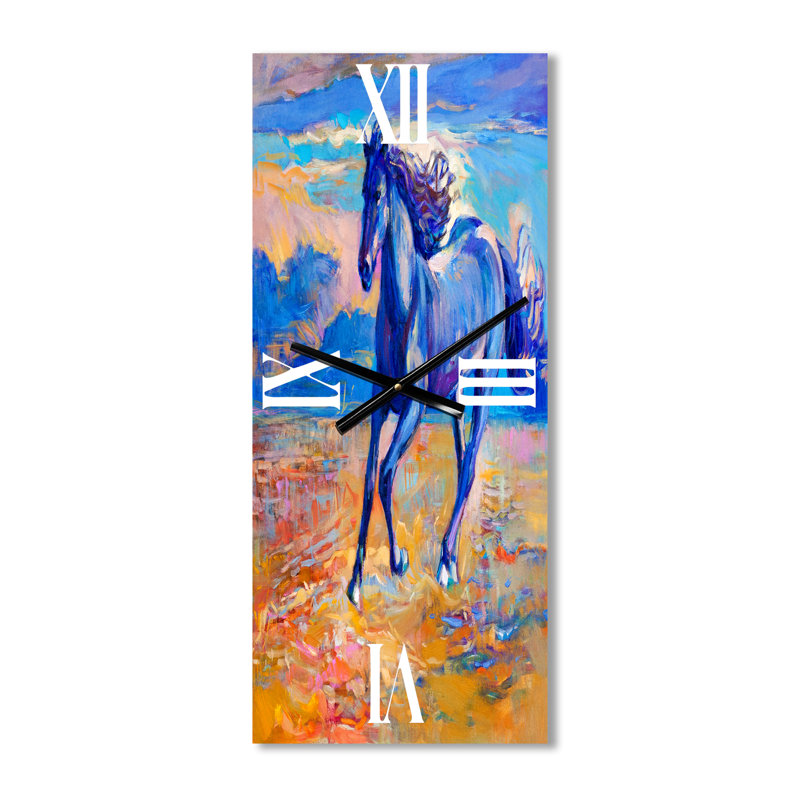 Horloge murale Blue Horse, Grand