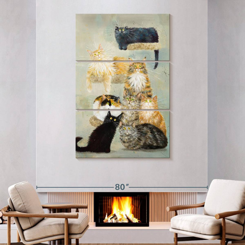 Brampt The Haynes Cats, 74" H x 48" W