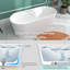Baignoire de trempage autoportante à surface solide L 63 po x l 63 po
