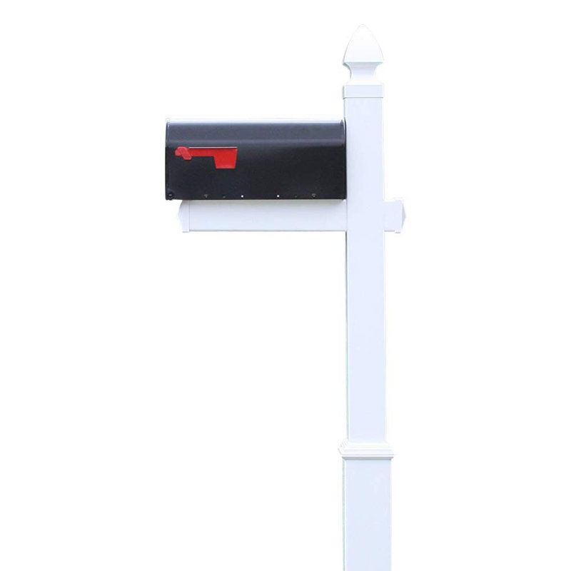 Metal Post Mounted Mailbox