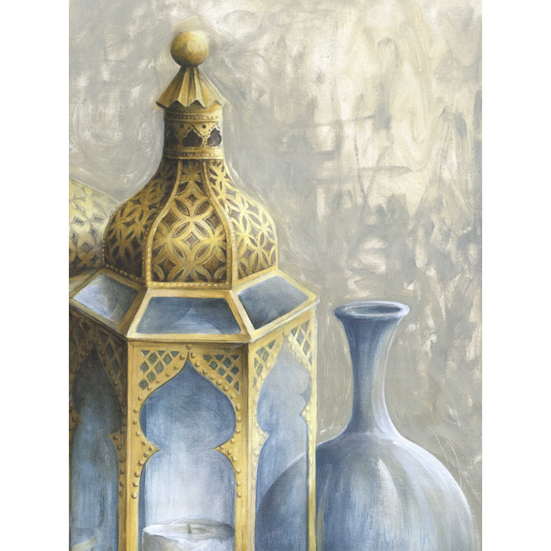 Lampe marocaine, impression sur toile tendue, H 24 po x l 18 po