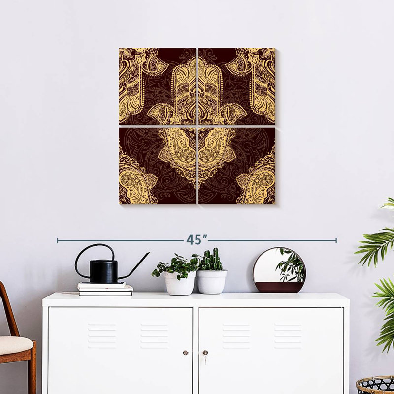 Motif Hamsa, H 26 po x l 26 po