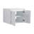 24" Bathroom Wall Cabinet, 2-Soft Close Doors, Float Mounting Design,Glossy White
