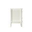 Table de chevet moderne avec 2 tiroirs, table de chevet avec poignées dorées, table d'appoint en bois robuste pour les petits espaces, salon, chambre d'enfant et chambre d'amis - Blanc cassé