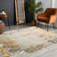 Peter Abstract Modern Marble Mustard Rug-2027331008