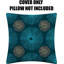 Indoor / Outdoor Ikat Navy Square Throw Pillow Cover-2077312648