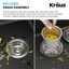 Évier de cuisine en granite onyx KRAUS-120128982-120128984
