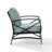 Mosier Powder Coated Steel Outdoor Lounge Chair-611615625-666079293
