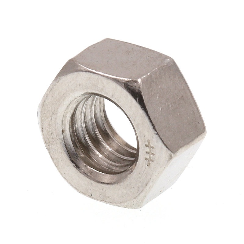 Écrous hexagonaux finis, 5/16 po-18, acier inoxydable de qualité 18-8 (paquet de 50), H 4,7 po x l 3,75 po x P 0,55 po