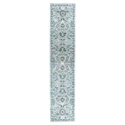 Burkhart One-of-a-Kind 2'5" X 11'7" Runner Area Rug in Gray