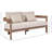 Newport Glenmore Water Resistant Fabric Upholstered Outdoor Patio Sofa with Protective Cover Included-1670578197-1654354793