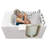 Ella Elite Acrylic Hydro Massage w/ Independent Foot Massage Walk-In Bathtub with Right Inward Swing Door, 5 Piece Fast Fill Faucet, 2" Dual Drain-63986107