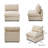 Kessi Slipcovered Armless Chair-1865500593
