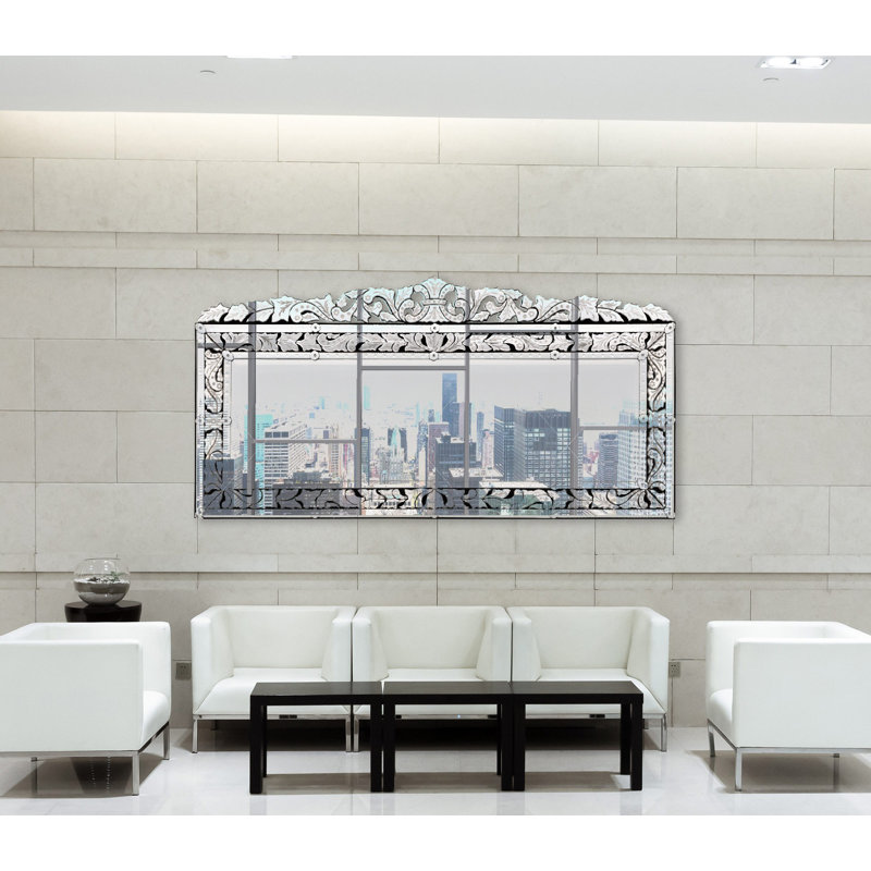 Monumental Venetian 78.75" Grand Glass Wall Mirror