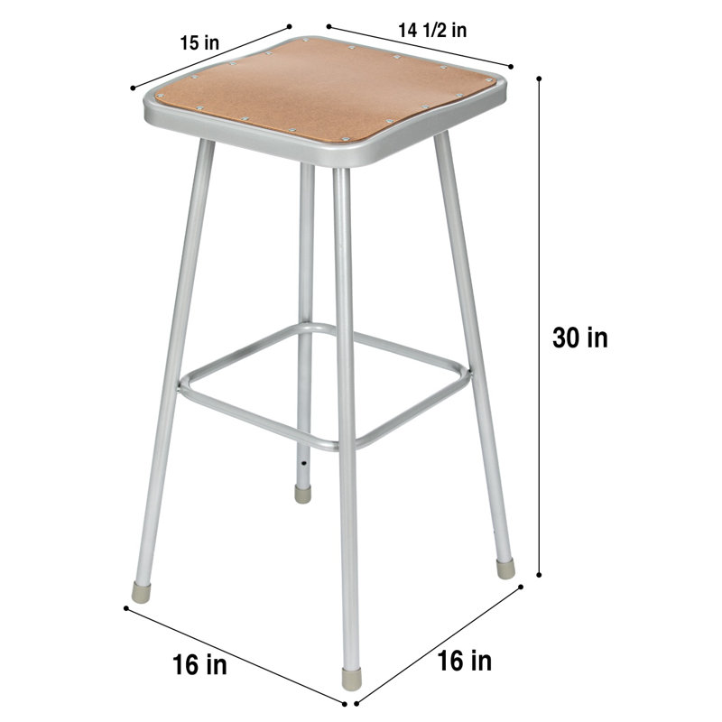 Clint Fixed Height Stool (2 Pack), 30"