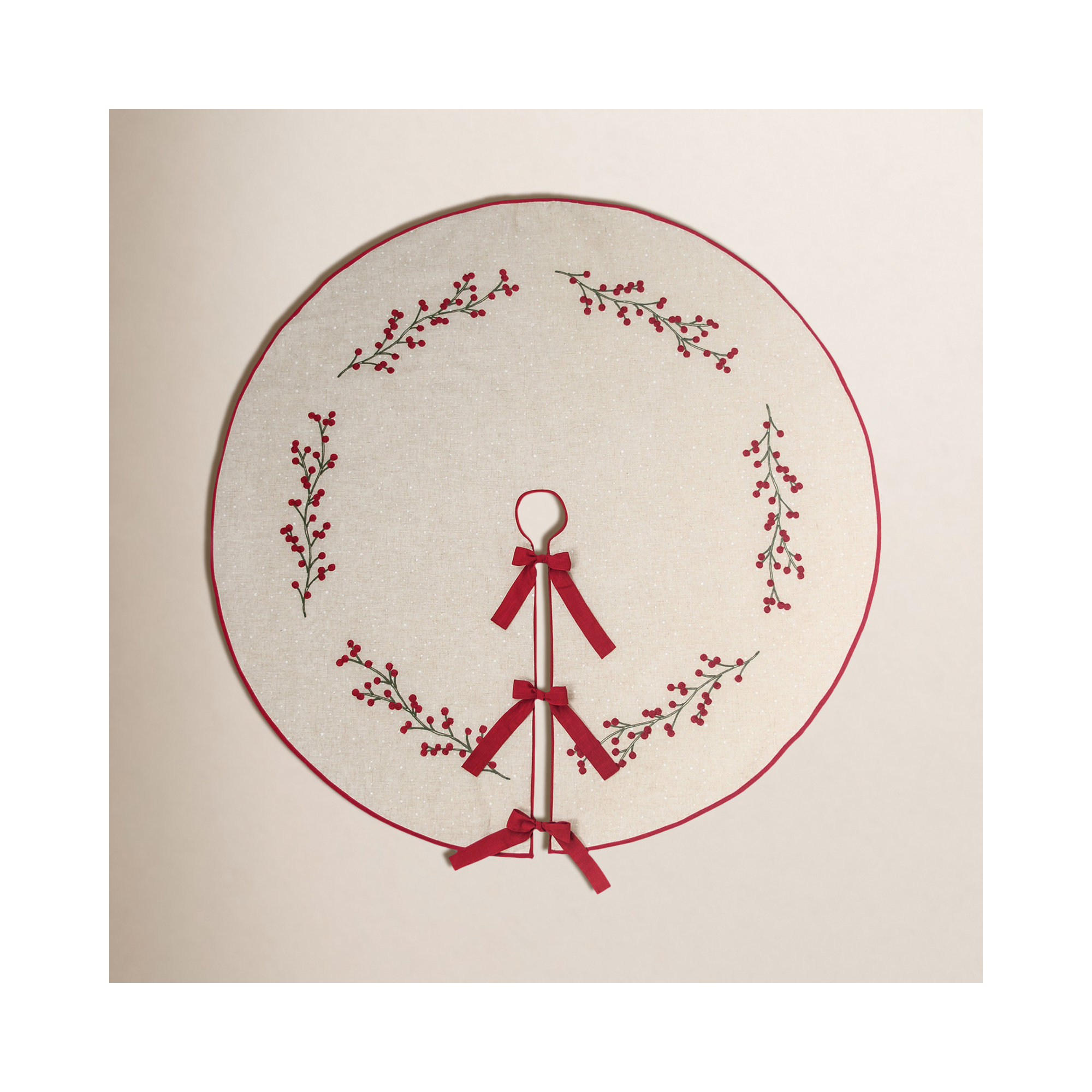 Embroidered Tree Skirt
