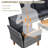 9-Piece PE Wicker Patio Conversation Set, Modular Outdoor Sectional Sofa with Removable Cushions for Backyard, Poolside, Balcony-2138109851