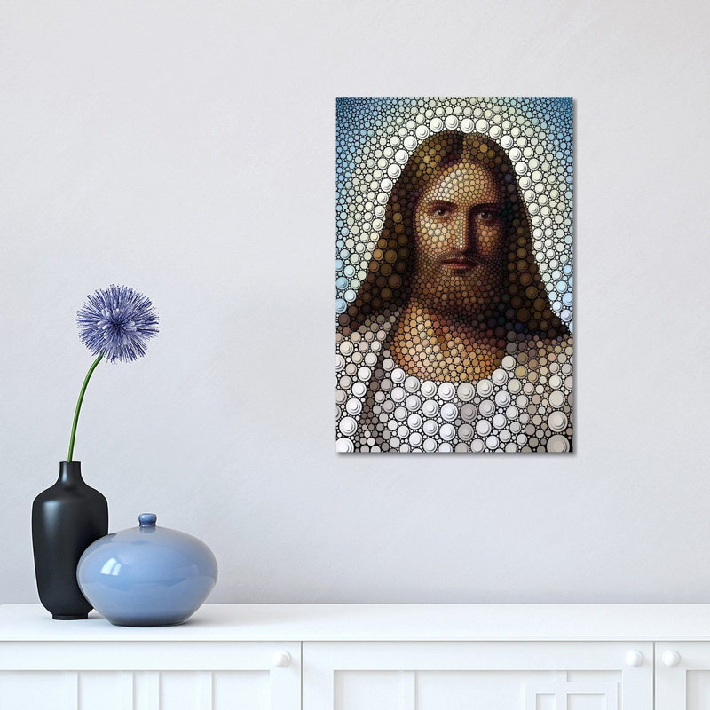 Jesus by Ben Heine - Print on Canvas, 101.6 cm H x 66.04 cm W x 3.175 cm D, Wrapped Canvas