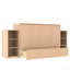 Grand lit escamotable avec tiroirs et tablettes de rangement spacieux. Idéal pour les chambres d'amis ou les chambres compactes. Or