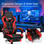 Fauteuil de jeu réglable avec repose-pieds pour bureau personnel, rouge-639114873-639114875