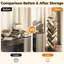 127cm H x 40cm W Metal Step Bookcase,16-Tier Tree Rotating Bookshelf, 360 Degree Spinning Standing Bookcase, Corner Bookcase with casters-581274432