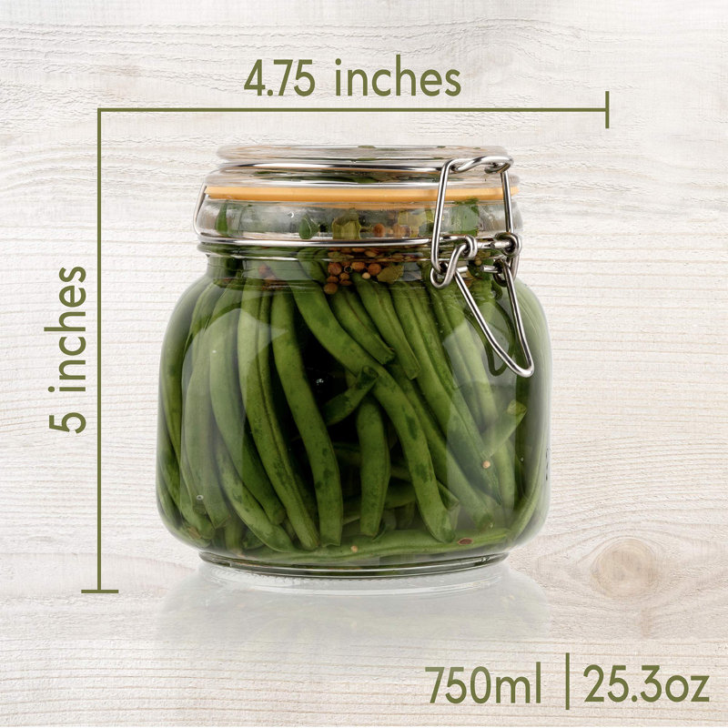 Pots en verre avec couvercles 24 oz, Boîte à pain