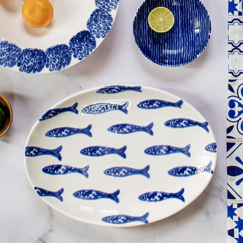 Santorini Handmade Ceramic Platter