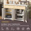 Crédence de bureau 47,2 po de largeur à 2 tiroirs-340208431