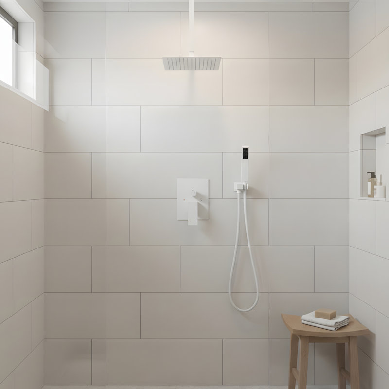 Système de pomme de douche 16 po, Blanc