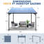 Auvent de jardin extérieur en polycarbonate mural-101840944
