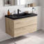 Meuble-lavabo mural simple 36 po avec plateau en marbre de culture intégré-100920976-141936274