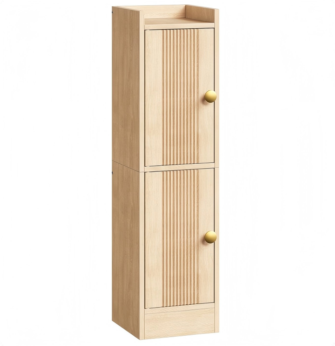 Ophelia & Co. Fluted Bathroom Storage Cabinet, Small Floor Cabinet With ...