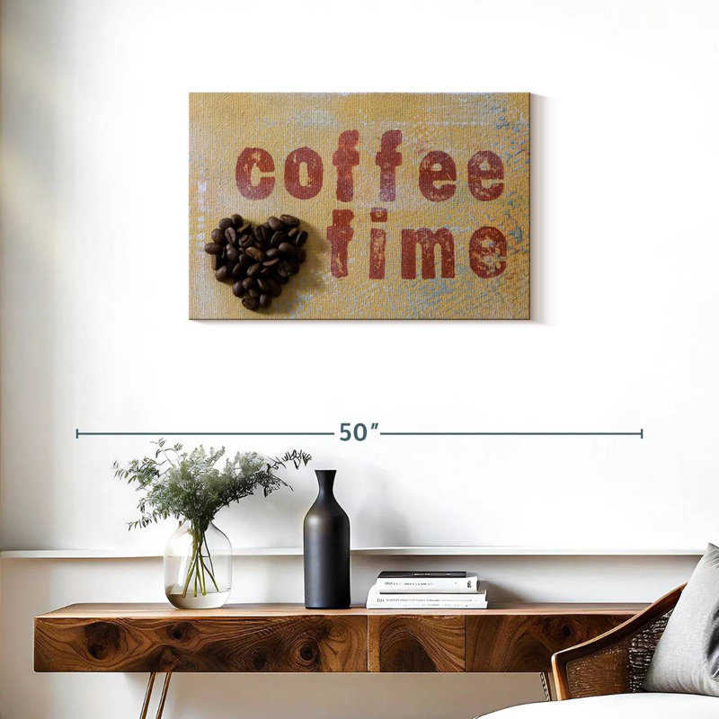 Tergel Coffee Time Typography, 20" H x 30" W