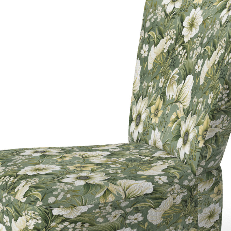 Chaise d'appoint rembourrée Green Floral