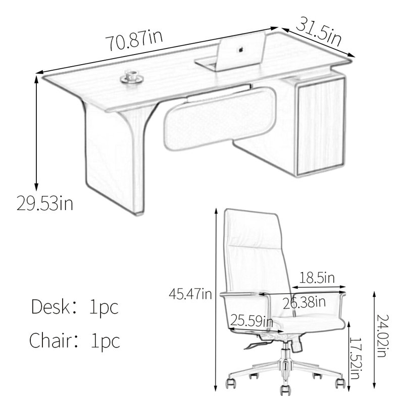 Howse, H 29,53 po x l 70,87 po x P 31,5 po