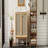 30-Inch Bathroom Vanity Crafted From Natural Materials, Featuring Handmade Rattan Doors And Soft-Closing Mechanisms