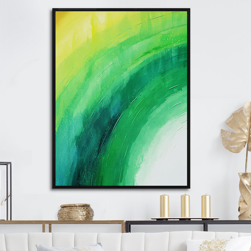 «Magical Rainbow Essence Of Spectrum», reproduction d'art sur toile arc-en-ciel, Cadre flottant noir