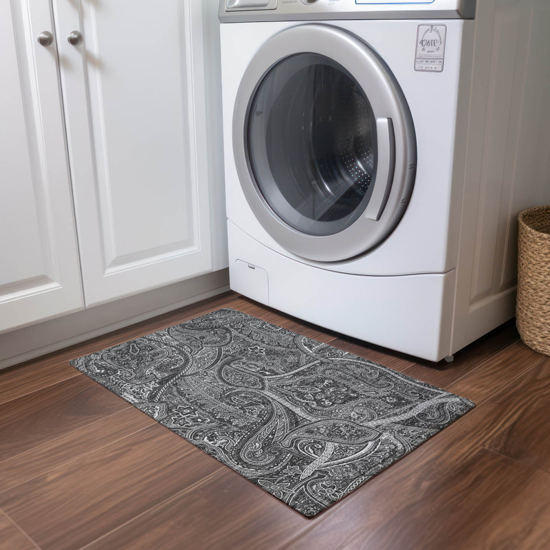 Tapis de porte d'extérieur antidérapant Itzayani, Rectangle 1 pi 8 po x 2 pi 6 po