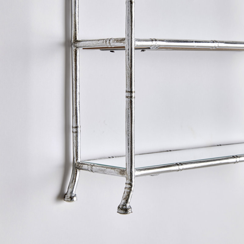 Daphne 2-Tier Curio Shelf, Silver