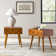 Sara Mid-Century Modern Nightstand With Pull-Out Shelf and Built-in Charging Station(Set of 2)