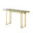 Modern Glass and Metal Side Table with Sleek Geometric Frame - A Contemporary End Table for Living Room or Entryway Decor-1173133018-1130140087