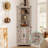 Corner Bathroom Bookshelf Cabinet with Adjustable Shelves-119235832