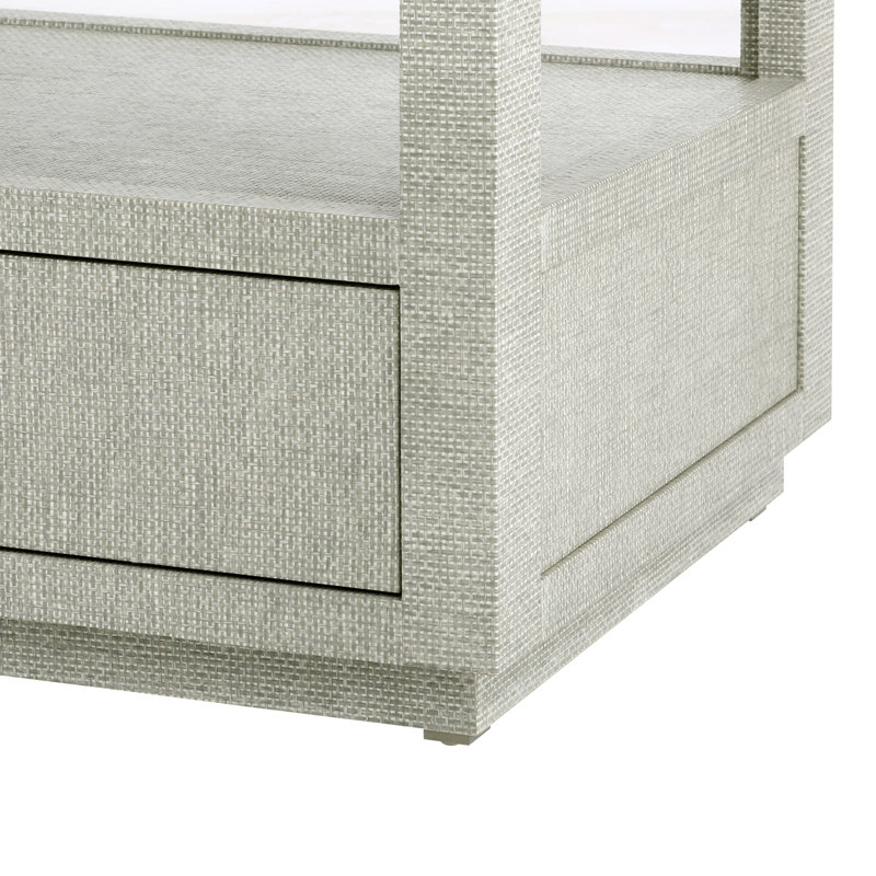 Camilla Bookcase, Moss Gray Tweed
