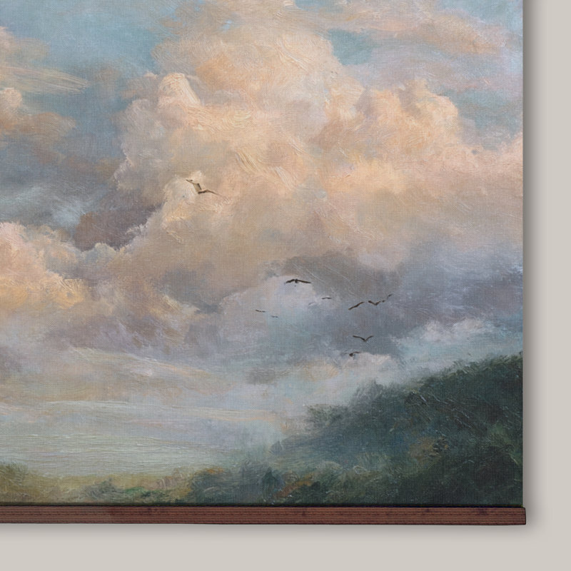 Art mural paysage - toile encadrée ciel, H 40 po x l 60 po