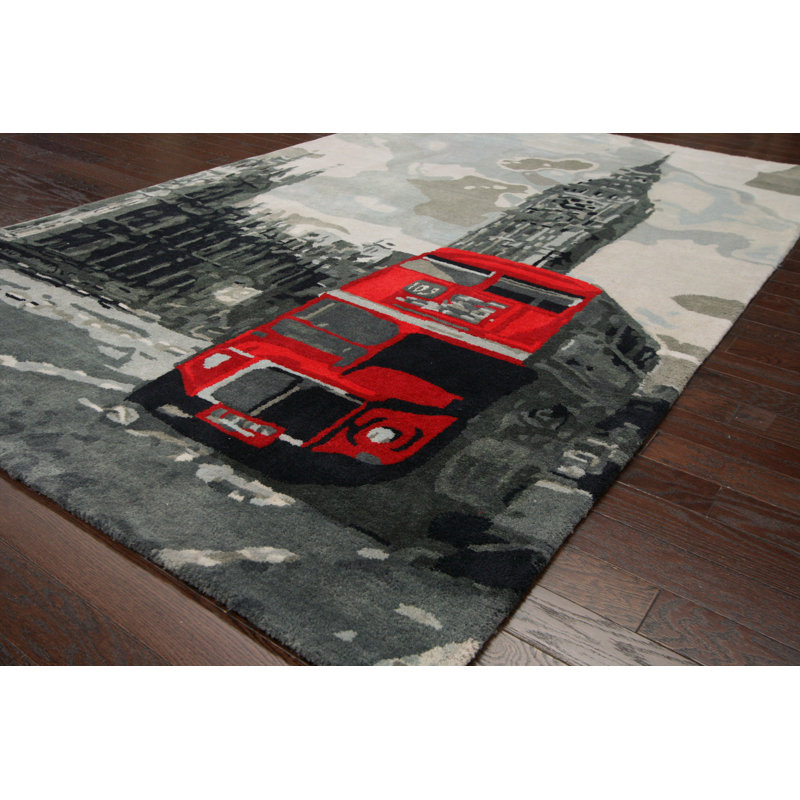 Tapis gris Ilma, 7 pi 6 po x 9 pi 6 po
