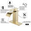Robinet de salle de bain à un trou avec drain Waterfall-92561534